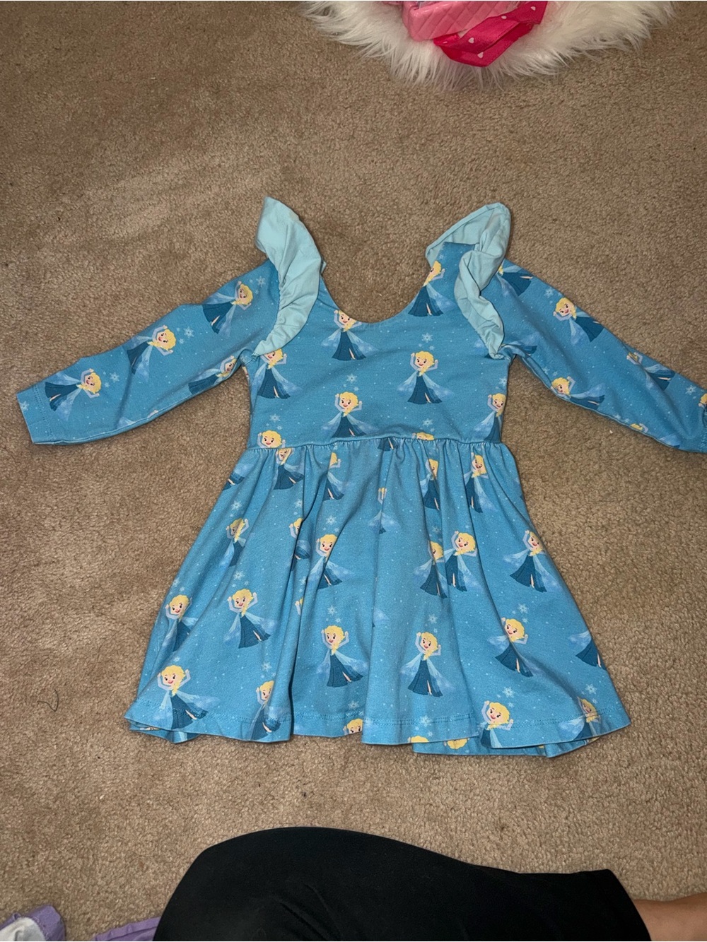 Monica and Andy Anna and Elsa dresses